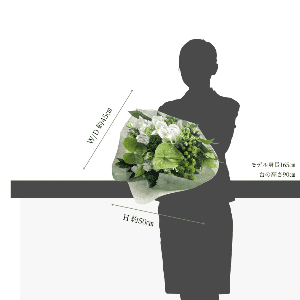 フラワーギフト 花束 お花のサイズ M