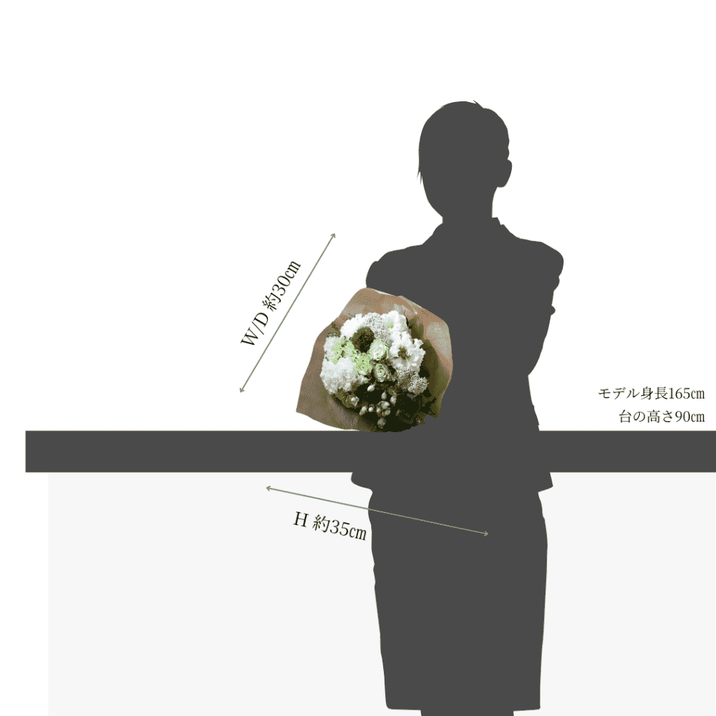 フラワーギフト 花束 お花のサイズ S