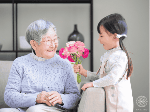 施設で暮らす方へ贈る敬老の日の花