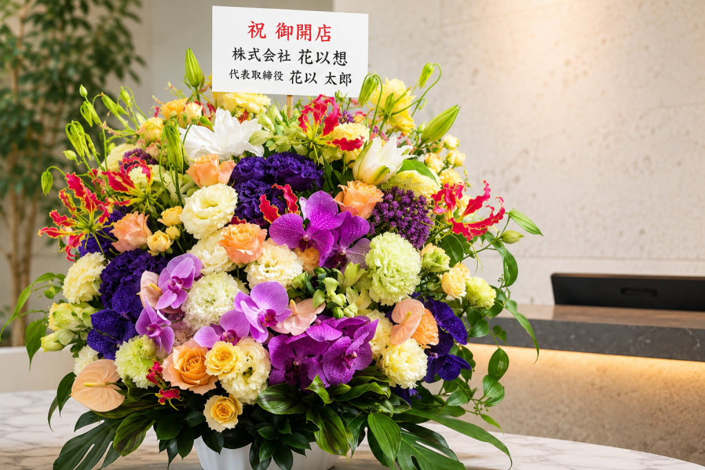 開店・開業・就任・移転祝いの花｜胡蝶蘭以外に アレンジメントが選ばれる5つの理由