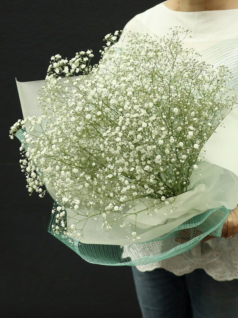 愛しい人へ かすみ草の花束 ベイビーズブレス アイテムでえらぶ Hanaimo 花以想 お花プレゼント 通販
