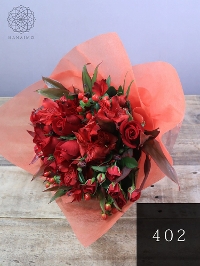 【きれいな真紅が人気】還暦祝いの花束「スカーレット」S