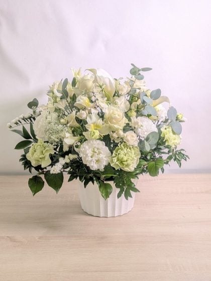 開店祝いの花。キッチリとご対応いただけてとても満足です。
